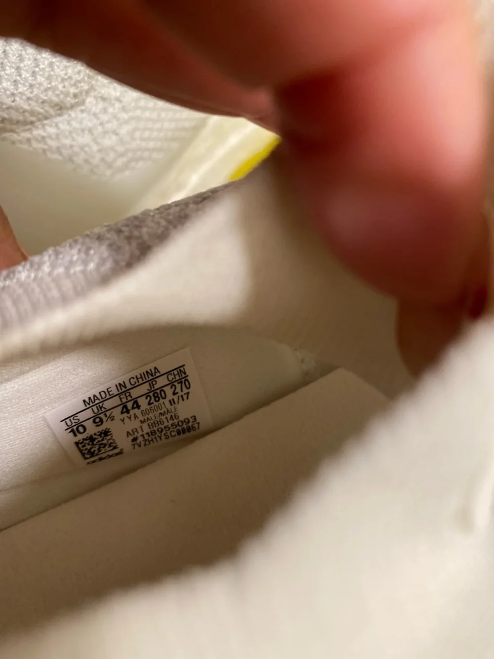 adidas White Slip-On Knit Ribbed Sneakers. Ultra Boost - Picture 8 of 11